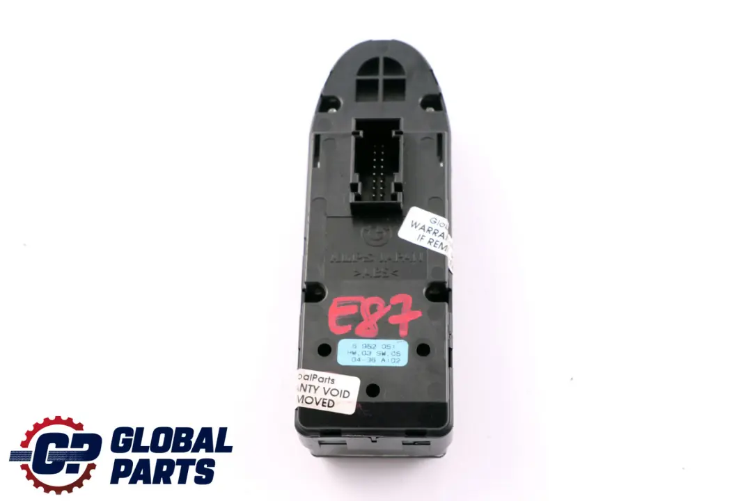 Driver's Side Right Window Lifter Switch O/S to BMW 1 Series E87 E87N with Part number 6952051 BMW 1 Series E87 E87N Driver's Side Right Window Lifter Switch O/S - SKU 6952051 - Part number 6952051