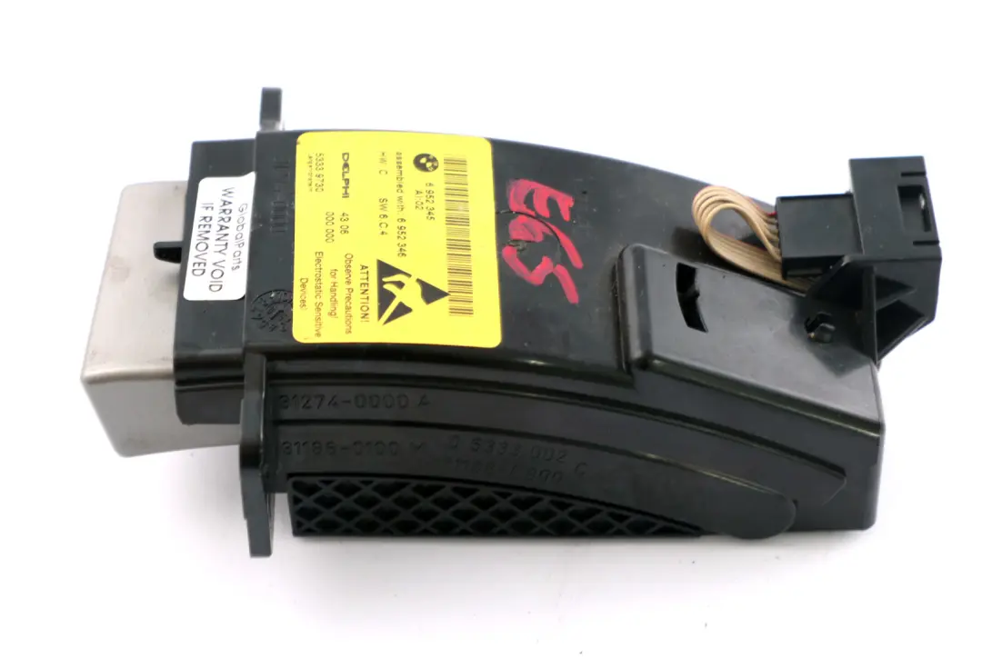 Phoneboard für BMW E65 E66 mit Teilenummer 6952345 BMW E65 E66 Phoneboard - SKU 6952345 - Teilenummer 6952345