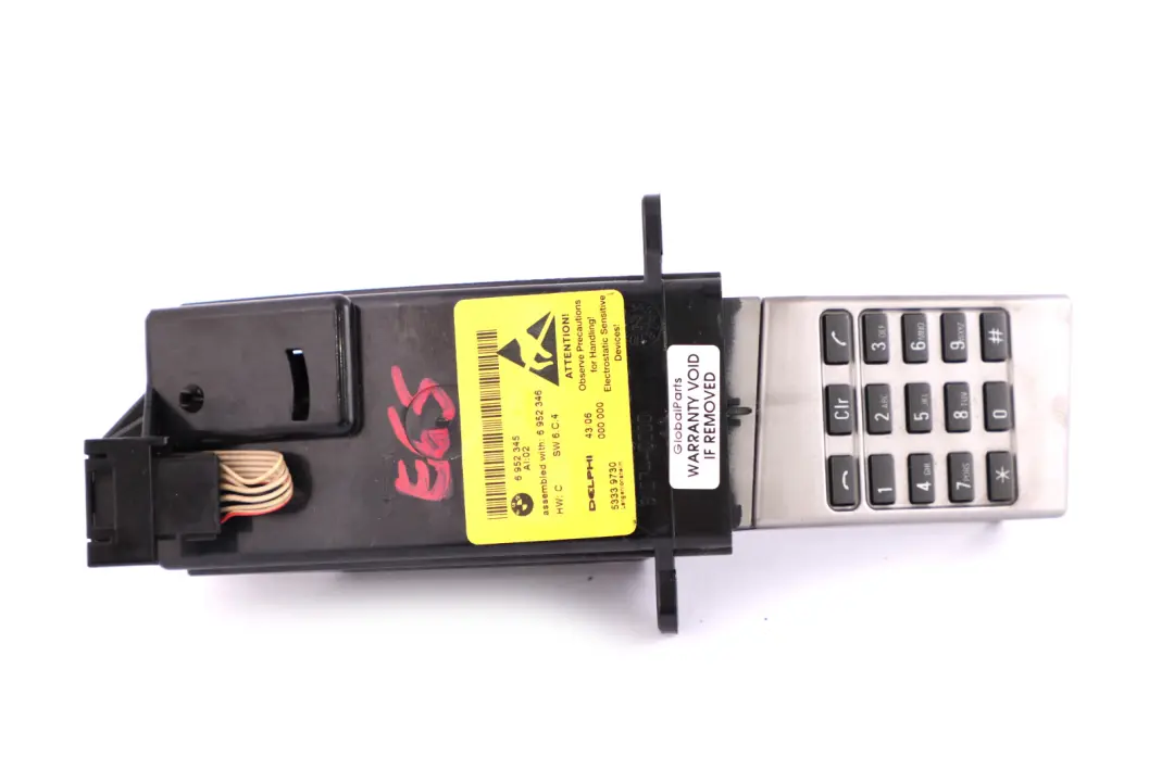 Phone Board Dash Key Pad Keypad to BMW E65 E66 with Part number 6952345 BMW E65 E66 Phone Board Dash Key Pad Keypad - SKU 6952345 - Part number 6952345