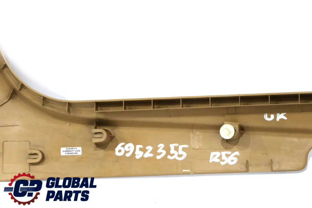 Mini R56 Embellecedor Lateral Entrada Parte Inferior Delantera Izquierda Beige - SKU 6952355 - Número de pieza 7136791