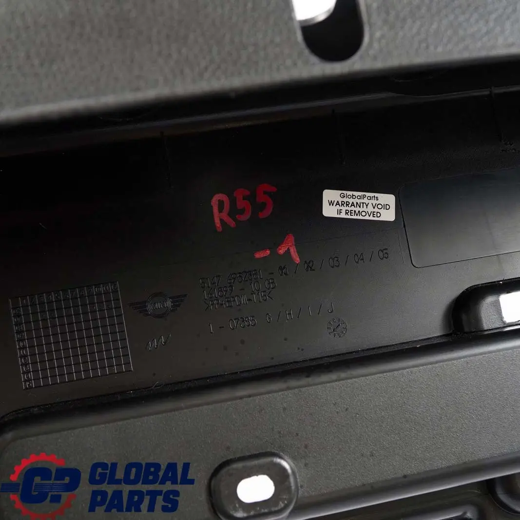 Mini Clubman R55 1 Trunk Floor Loading Space Sill Cover Trim Black - SKU 6952381-1 - Part number 6952381