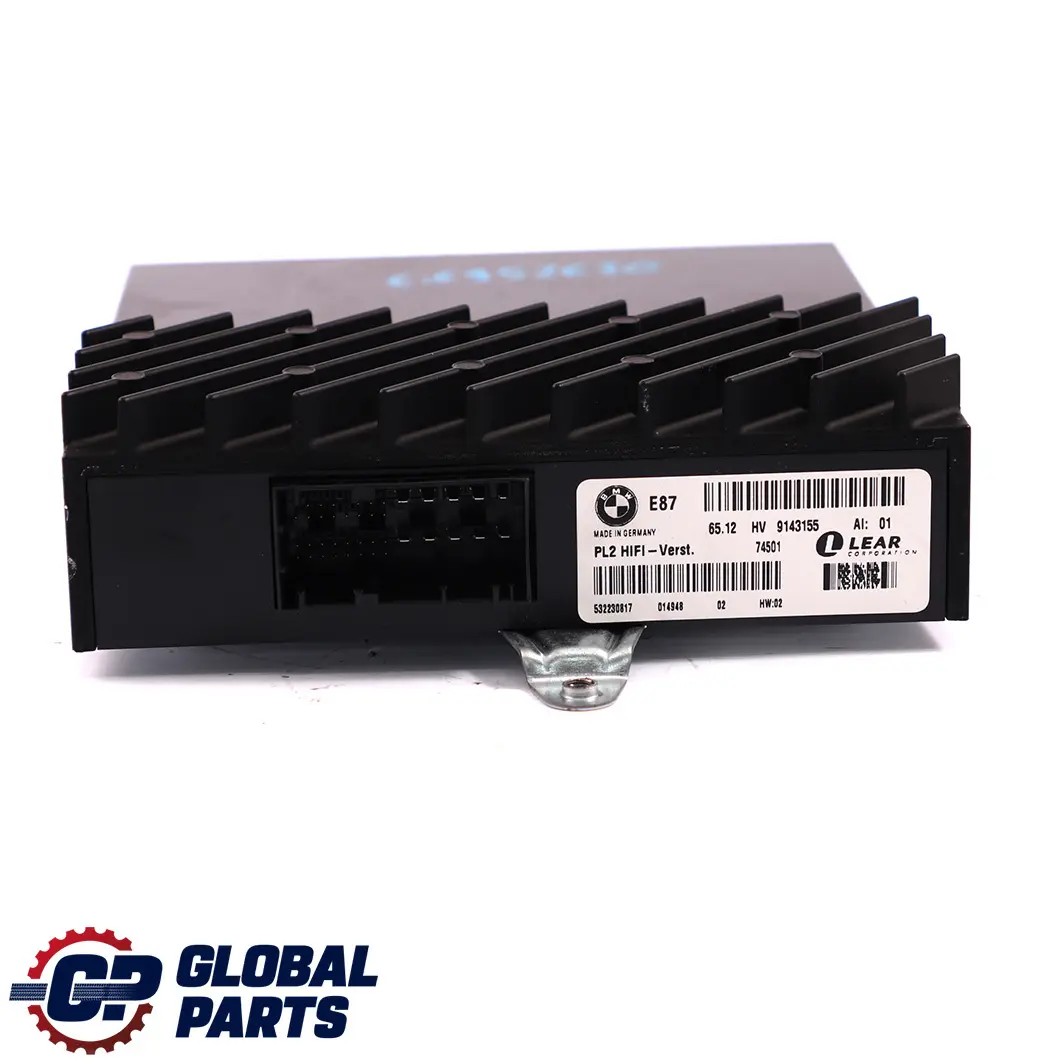 Amplificateur systeme hifi PL2 9143155 pour BMW 1 Serie e81 e87 e87n LCI à propos du numéro de pièce 6952630 BMW 1 Serie e81 e87 e87n LCI Amplificateur systeme hifi PL2 9143155 - SKU 6952630 - Numéro de pièce 6952630