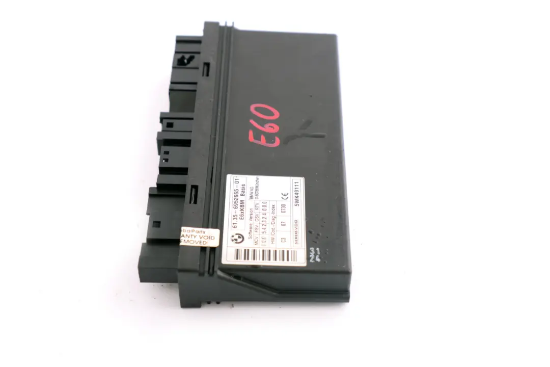 Body Control Module ECU Control Unit to BMW 5 6 Series E60 E63 E64 with Part number 9176069 BMW 5 6 Series E60 E63 E64 Body Control Module ECU Control Unit - SKU 6952665 - Part number 9176069