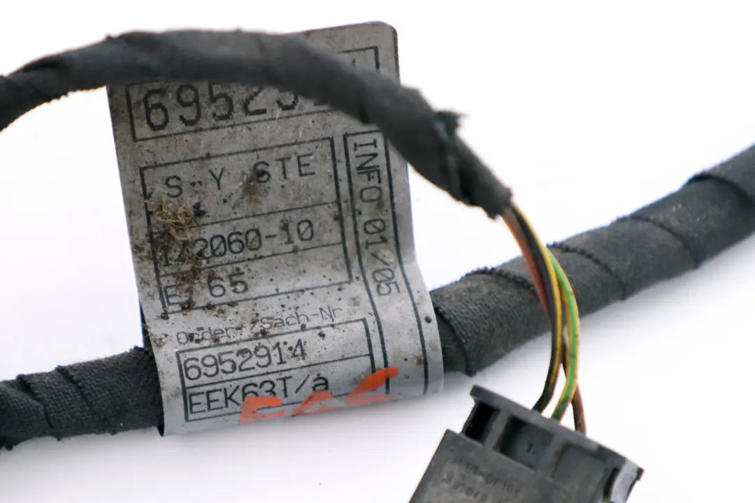  Cableado BMW E65 E66 Cables Parachoques Trasero PDC - SKU 6952914 - Número de pieza 6952914