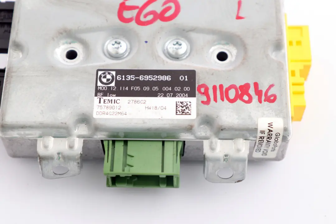 BMW E60 E61 E63 Unita' di Controllo dell'Airbag Lato Passeggero Modulo - SKU 6952986 - Numero di parte 6976154