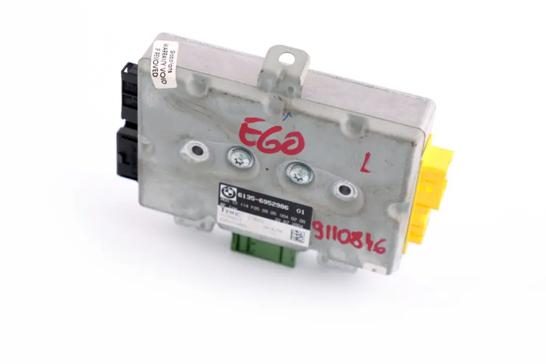 Módulo control airbag puerta pasajero para BMW E60 E61 E63 con número de pieza 6976154 BMW E60 E61 E63 Módulo control airbag puerta pasajero - SKU 6952986 - Número de pieza 6976154