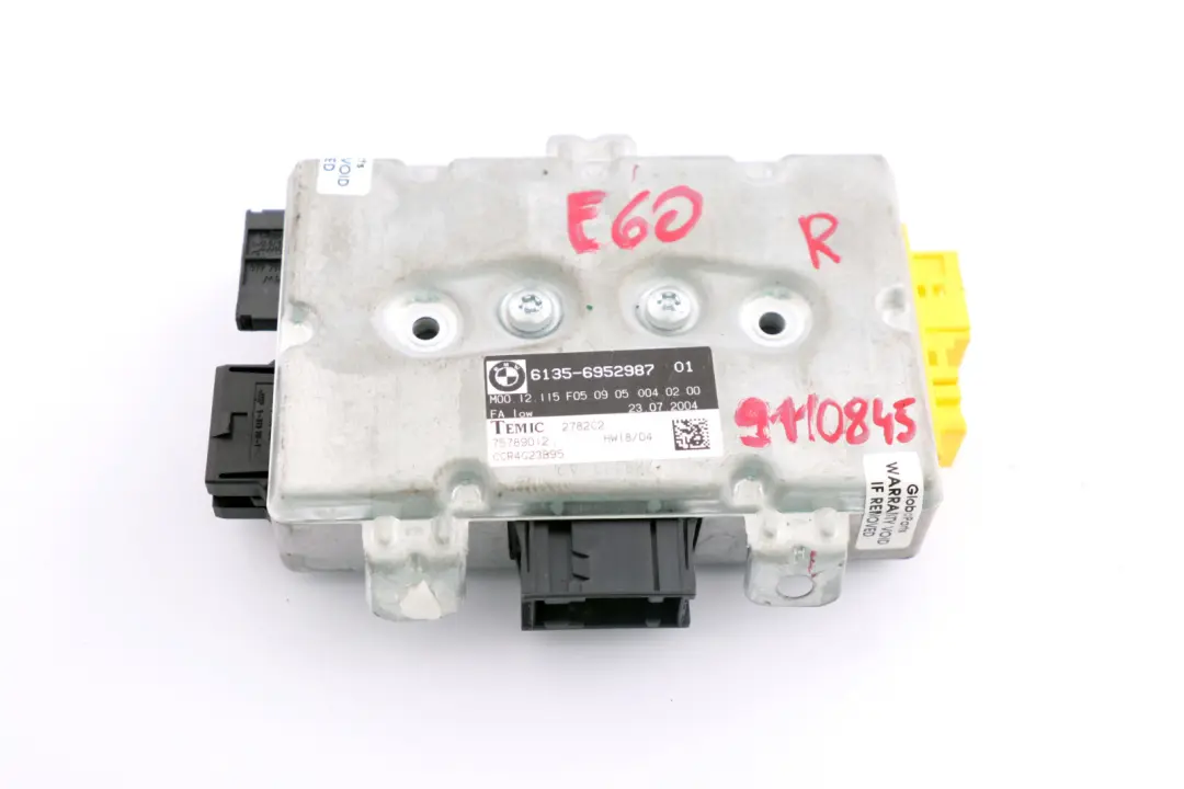 BMW 5 6 Series E60 E61 E63 Driver Side Door Airbag Control Unit Module - SKU 6952987 - Part number 9110845