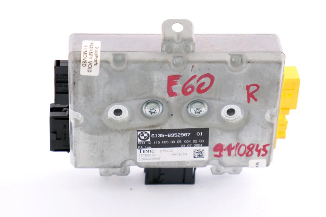 BMW 5 6 Series E60 E61 E63 Driver Side Door Airbag Control Unit Module - SKU 6952987 - Part number 9110845