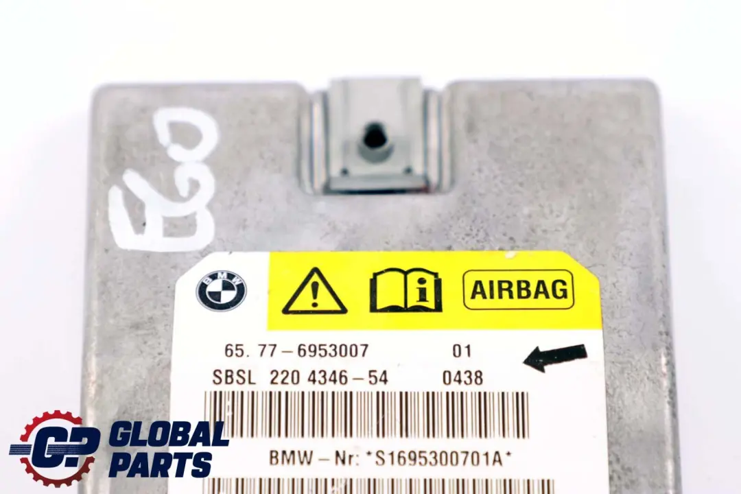 Left B-pillar Airbag Sensor N/S to BMW 5 6 Series E60 E61 E63 with Part number 6953007 BMW 5 6 Series E60 E61 E63 Left B-pillar Airbag Sensor N/S - SKU 6953007 - Part number 6953007