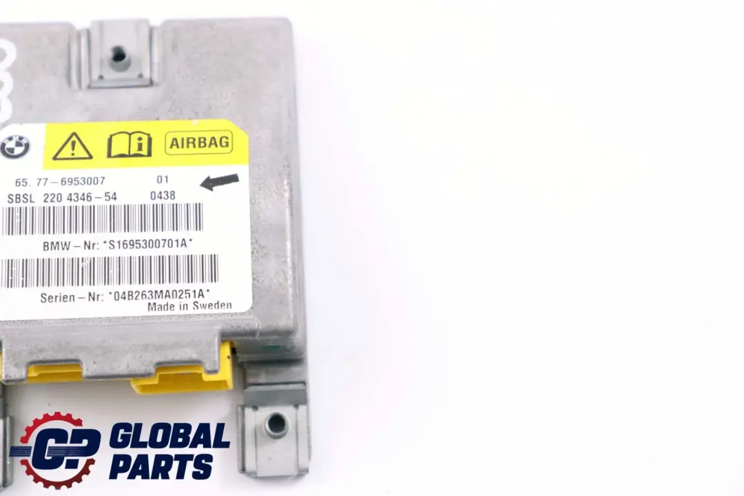 BMW E60 E61 E63 Sensor Airbag Pilar B Izquierdo - SKU 6953007 - Número de pieza 6953007