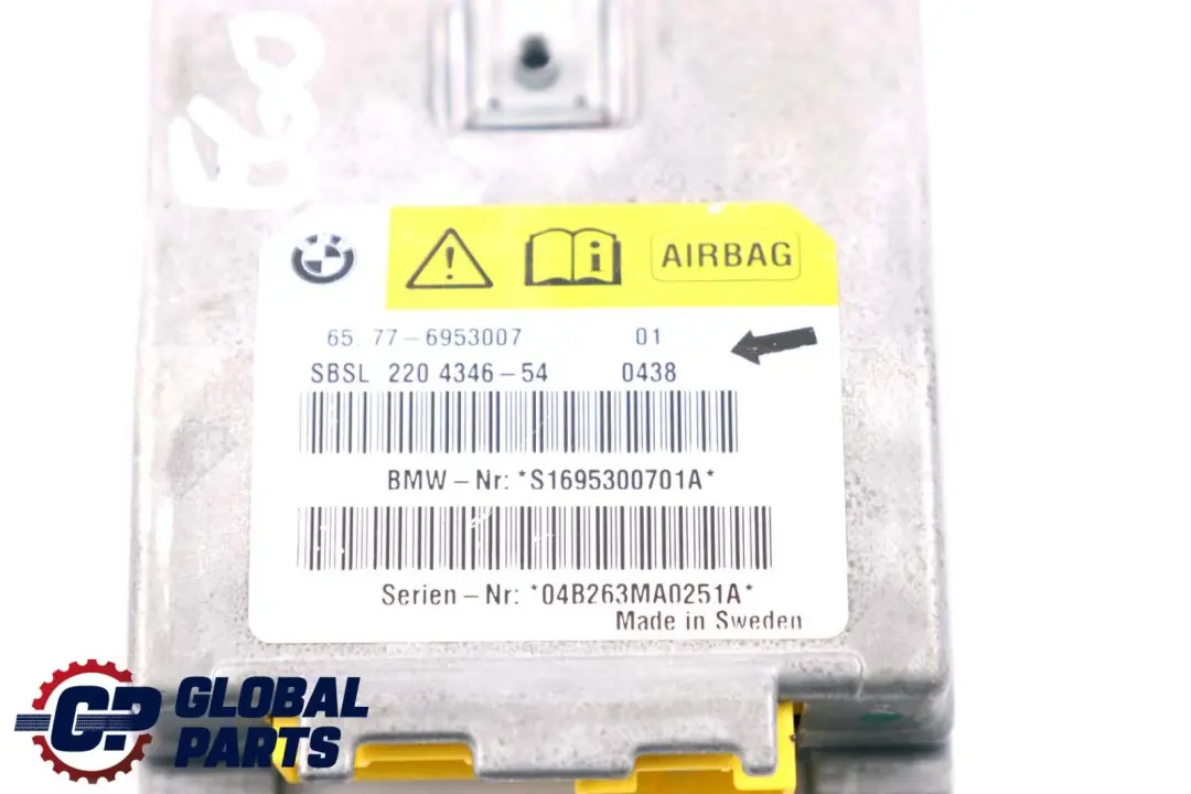 BMW E60 E61 E63 Sensor Airbag Pilar B Izquierdo - SKU 6953007 - Número de pieza 6953007