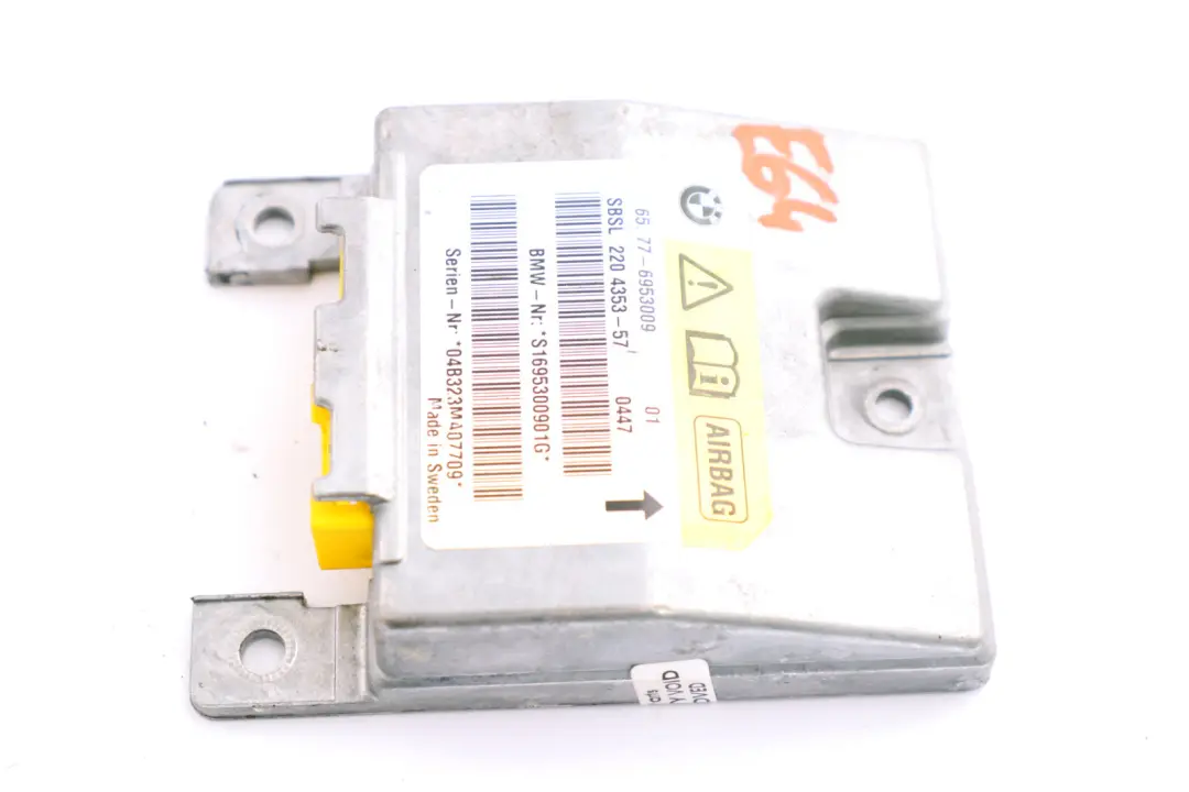 Moduł Poduszki Powietrznej Airbag Słupek B Lewy do BMW Z4 E64 E89 o numerze 6942101 BMW Z4 E64 E89 Moduł Poduszki Powietrznej Airbag Słupek B Lewy - SKU 6954157 - Numer Części 6942101