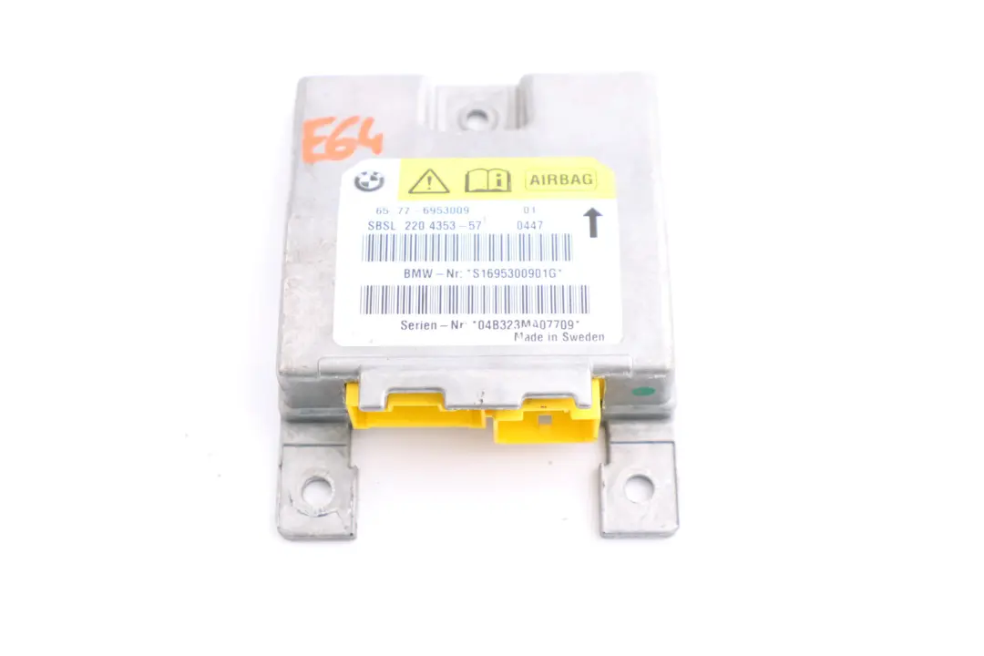 B-pilastro modulo sensore aria sinistro per BMW Z4 E64 E89 con numero di parte 6942101 BMW Z4 E64 E89 B-pilastro modulo sensore aria sinistro - SKU 6954157 - Numero di parte 6942101