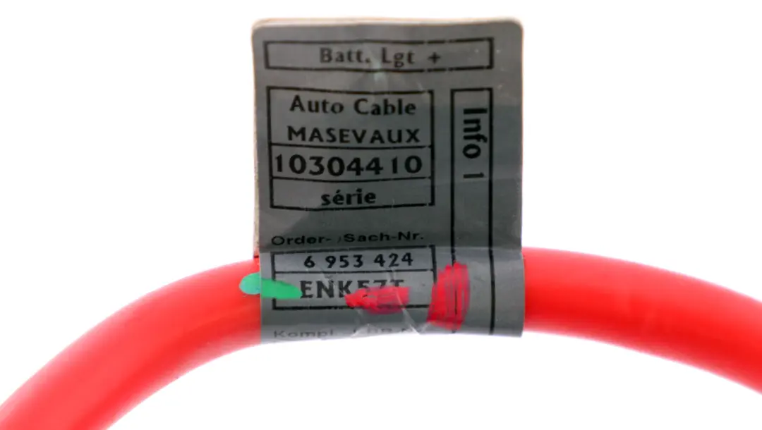 Cable Positivo de la Bateria Mas el Plomo del Polo para BMW Z4 E85 E86 con número de pieza 6953424 BMW Z4 E85 E86 Cable Positivo de la Bateria Mas el Plomo del Polo - SKU 6953424-1 - Número de pieza 6953424