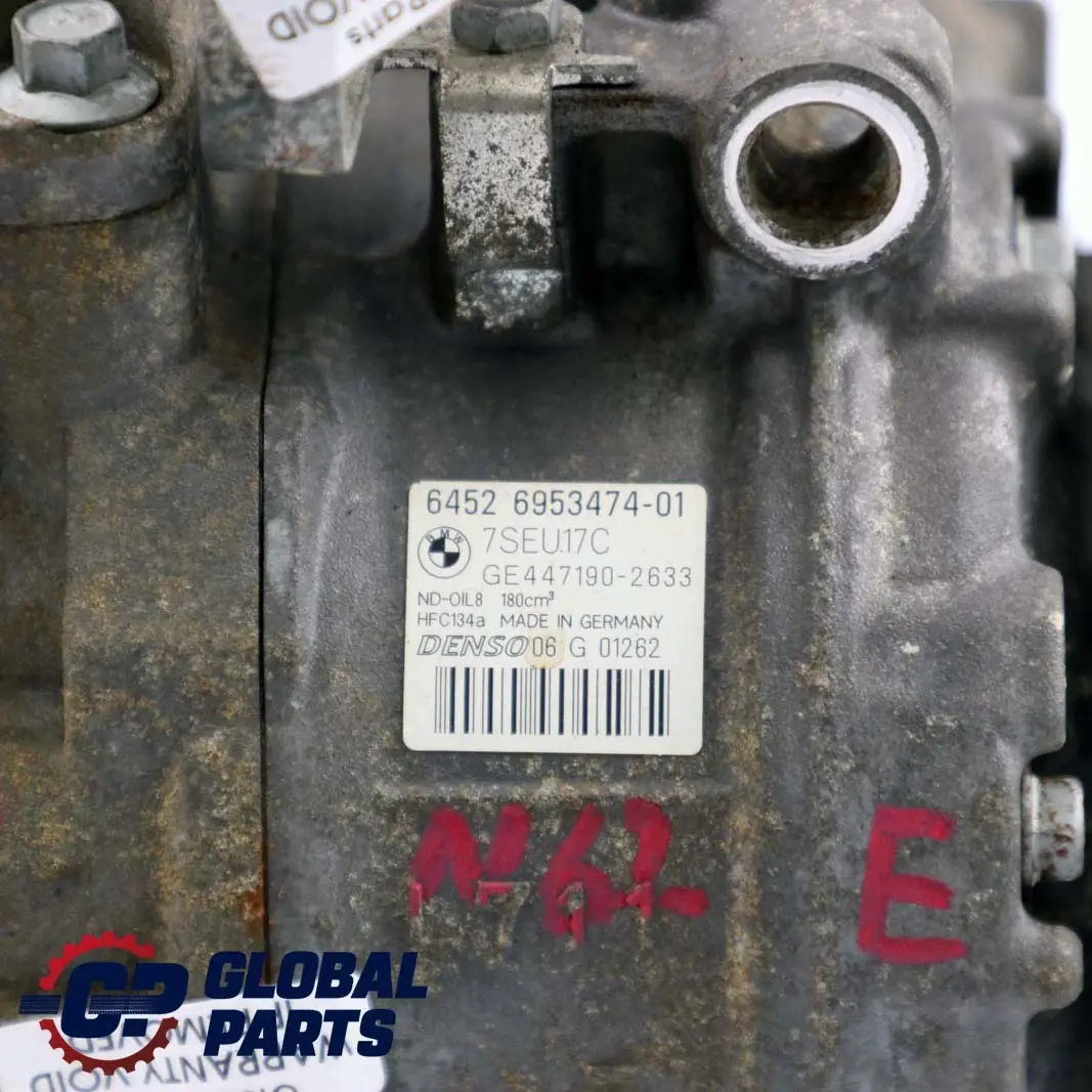 N62 Compressore Aria Condizionata per BMW E60 E61 E63 E64 con numero di parte 6953474 BMW E60 E61 E63 E64 N62 Compressore Aria Condizionata - SKU 6953474 - Numero di parte 6953474