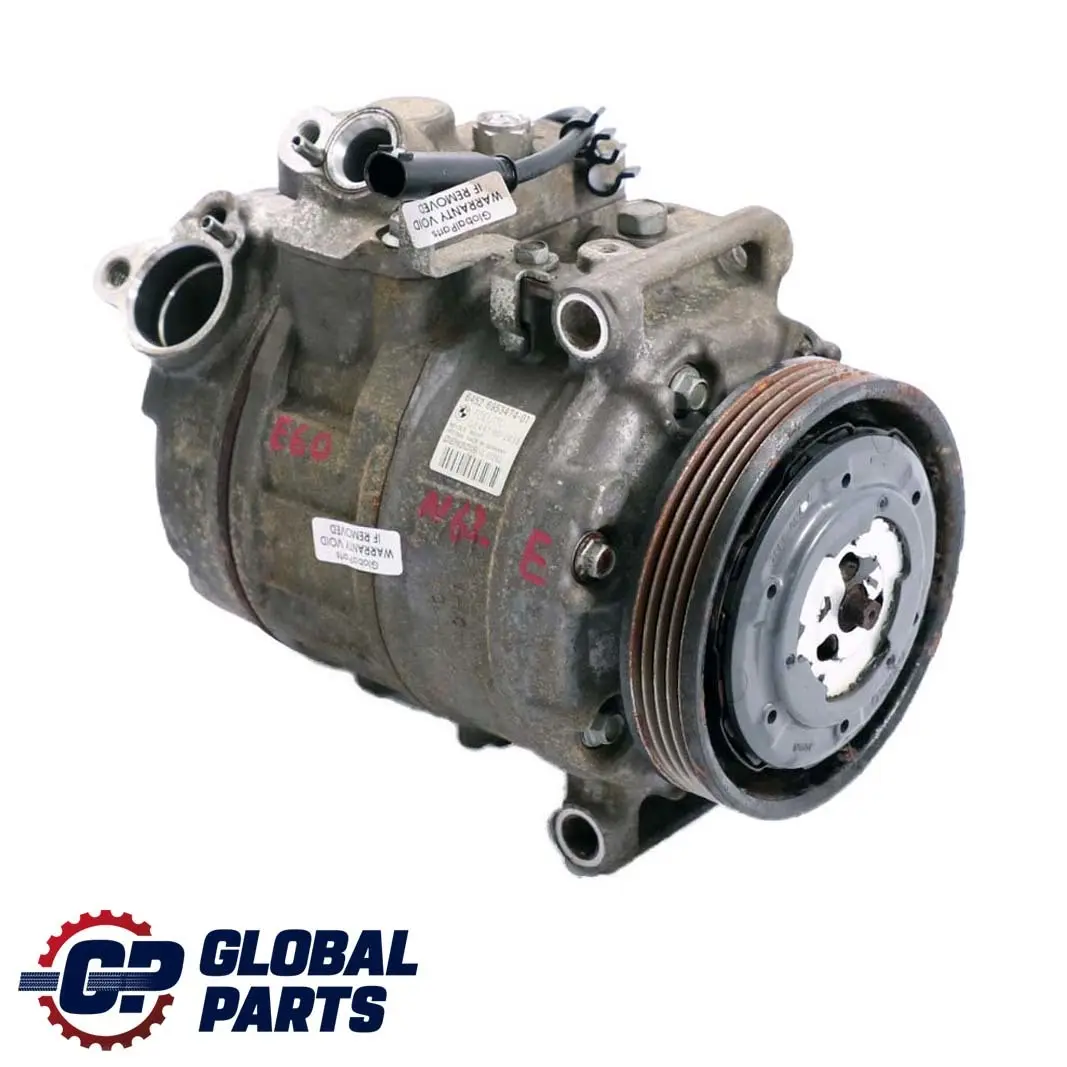 N62 Bomba Compresor Aire Acondicionado para BMW E60 E61 E63 E64 con número de pieza 6953474 BMW E60 E61 E63 E64 N62 Bomba Compresor Aire Acondicionado - SKU 6953474 - Número de pieza 6953474
