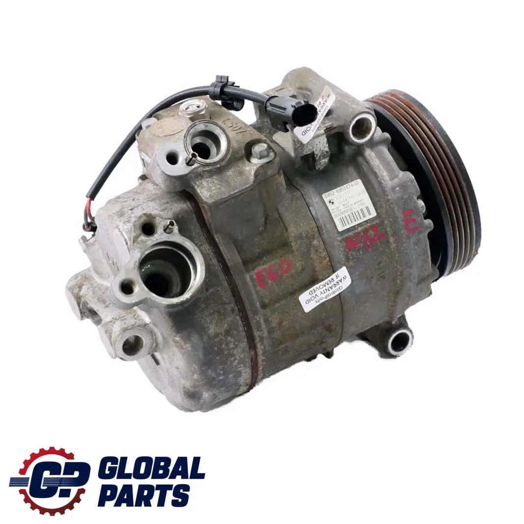 N62 Bomba Compresor Aire Acondicionado para BMW E60 E61 E63 E64 con número de pieza 6953474 BMW E60 E61 E63 E64 N62 Bomba Compresor Aire Acondicionado - SKU 6953474 - Número de pieza 6953474