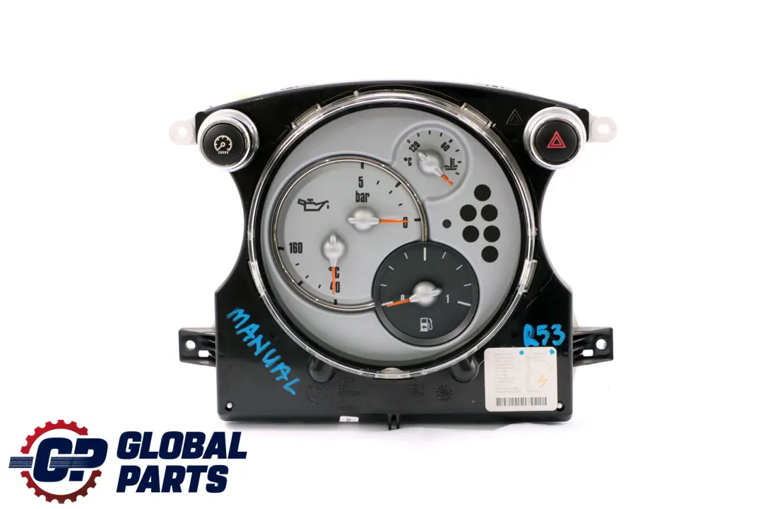Panel de instrumentos Paquete Chrono para BMW MINI Cooper One R50 R52 R53 con número de pieza 6972085 BMW MINI Cooper One R50 R52 R53 Panel de instrumentos Paquete Chrono - SKU 6953548 - Número de pieza 6972085