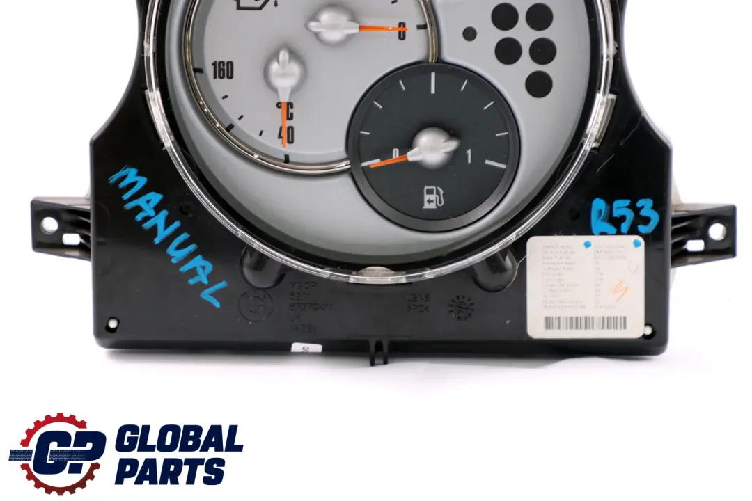 Tableau de bord Chrono Package pour BMW MINI Cooper One R50 R52 R53 à propos du numéro de pièce 6972085 BMW MINI Cooper One R50 R52 R53 Tableau de bord Chrono Package - SKU 6953548 - Numéro de pièce 6972085