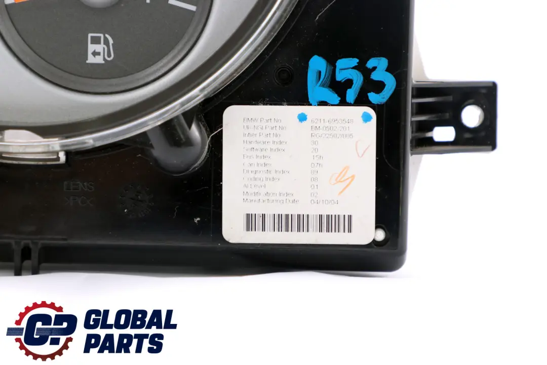 Tableau de bord Chrono Package pour BMW MINI Cooper One R50 R52 R53 à propos du numéro de pièce 6972085 BMW MINI Cooper One R50 R52 R53 Tableau de bord Chrono Package - SKU 6953548 - Numéro de pièce 6972085