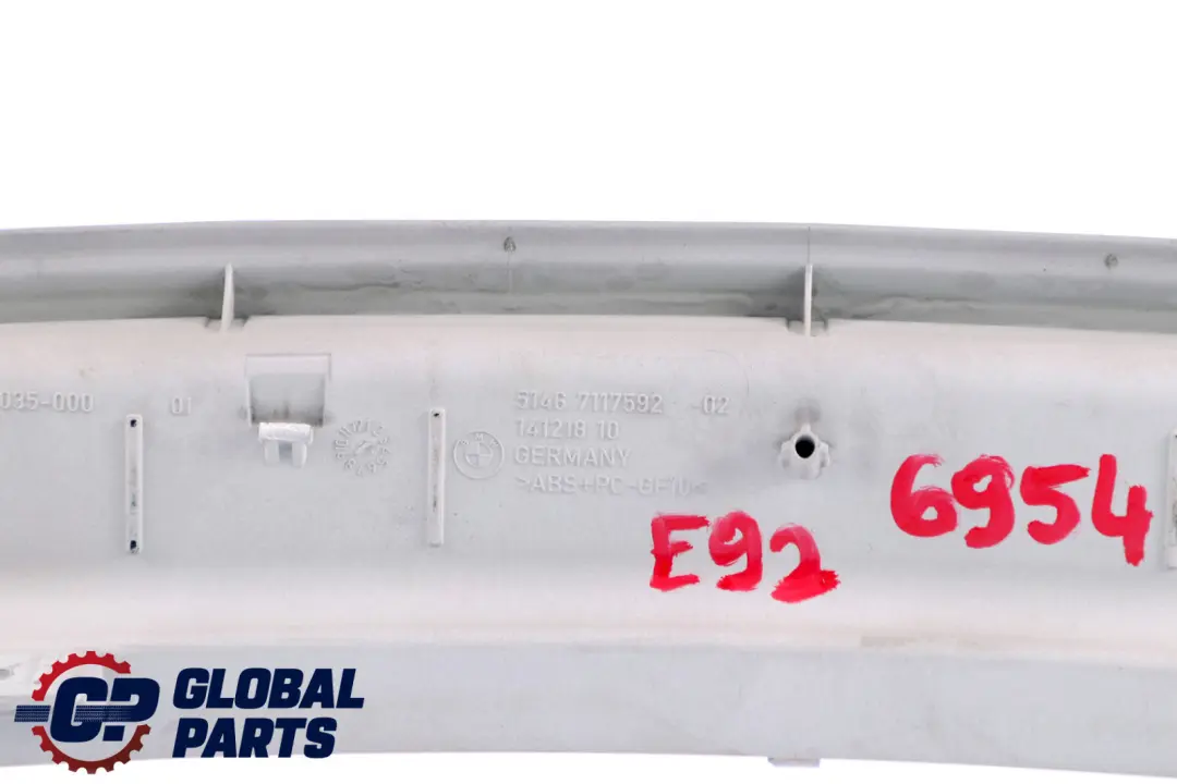 Window Shelf Ventilation Grille Grey Grau to BMW 3 Series E92 E92N Rear with Part number 7117592 BMW 3 Series E92 E92N Rear Window Shelf Ventilation Grille Grey Grau - SKU 6954065 - Part number 7117592