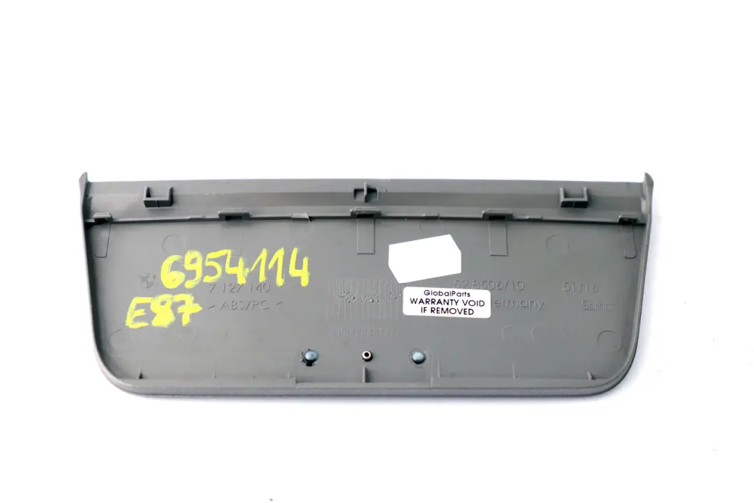 BMW 1 Series E87 Cover Centre Console Ashtray Tray Decor Titan Matt 7127140 - SKU 6954114 - Part number 6954114