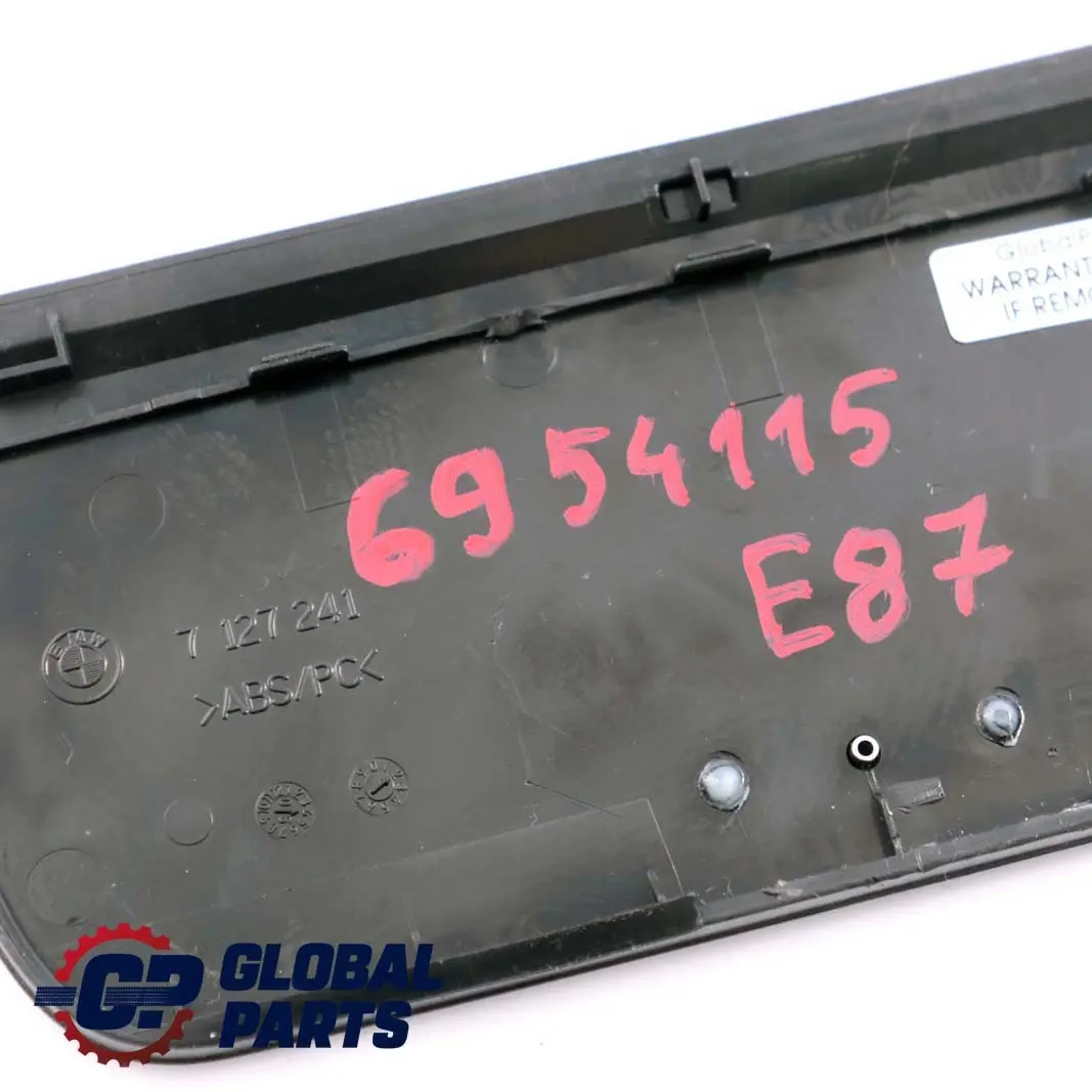 BMW 1 Series E87 Ashtray Ash Cover Trim Tray Decor Front Gomera Black 7127241 - SKU 6954115 - Part number 6954115