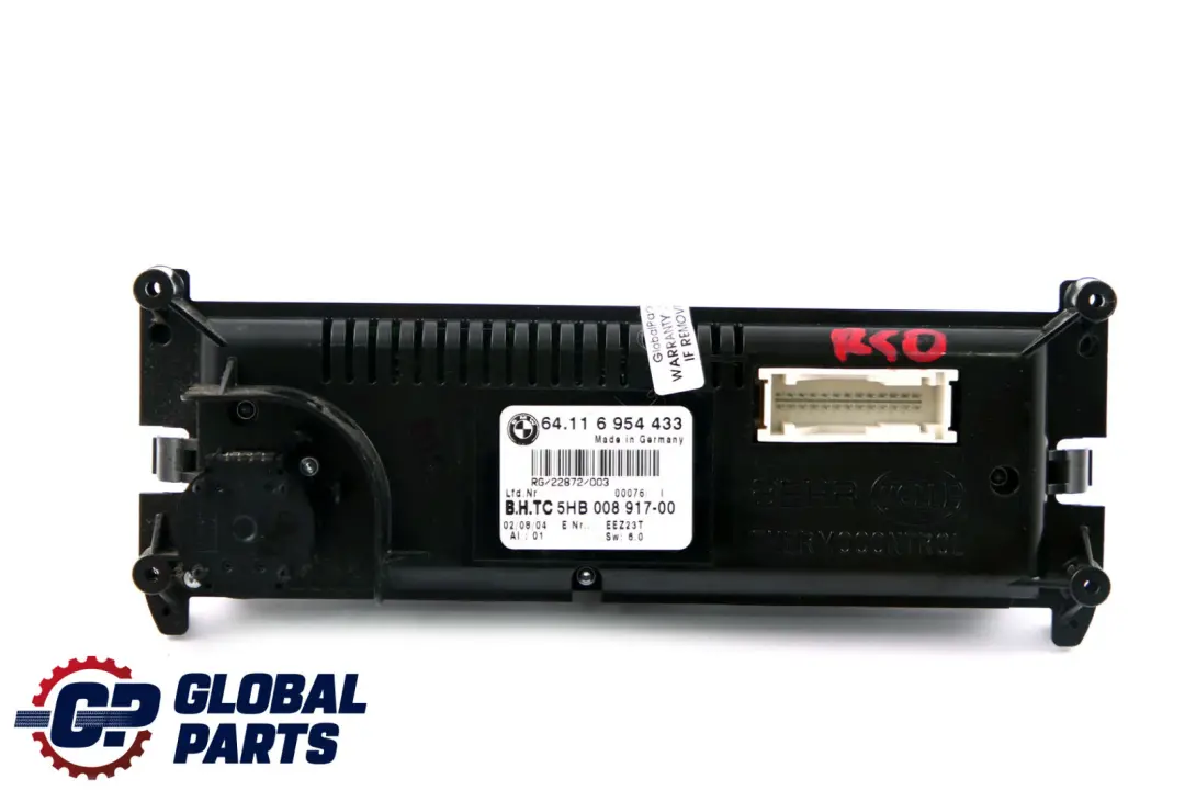 Heater Control Panel Air Conditioning to Mini Cooper R50 R52 Automatic with Part number 6962469 Mini Cooper R50 R52 Automatic Heater Control Panel Air Conditioning - SKU 6954433 - Part number 6962469