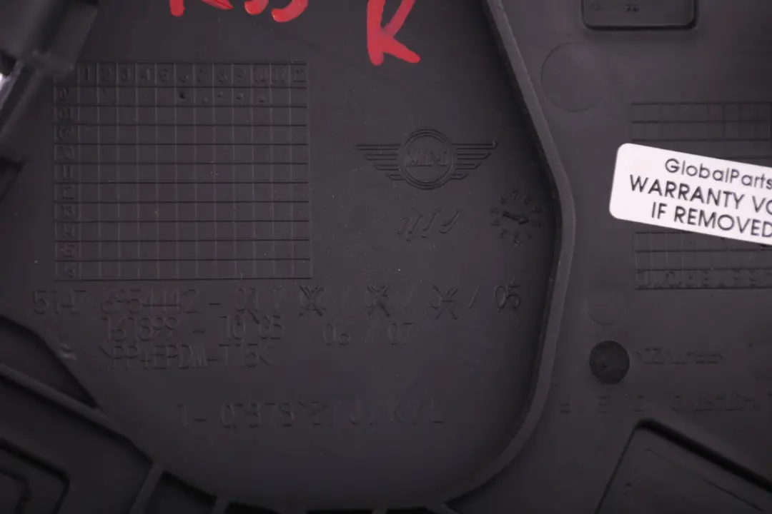 R55N LCI Tailler Tableau Capping Bagages Compartiment Droit pour Mini Clubman R55 à propos du numéro de pièce 6954442 Mini Clubman R55 R55N LCI Tailler Tableau Capping Bagages Compartiment Droit - SKU 6954442 - Numéro de pièce 6954442