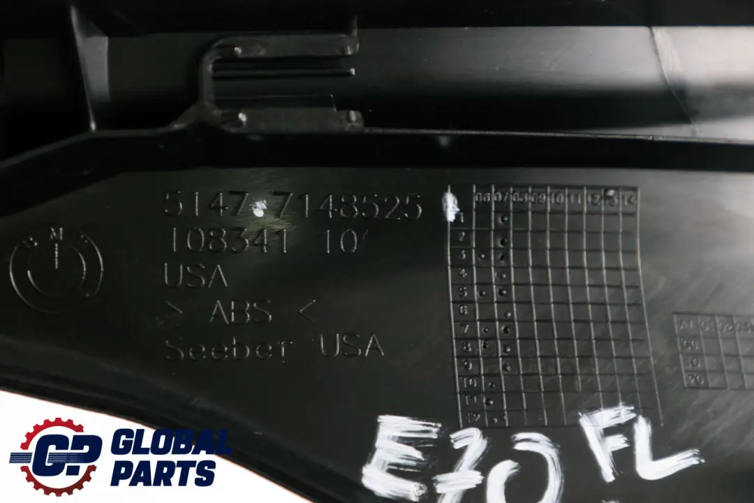 BMW X5 er E70 Zierleiste Abdeckleiste Einstieg Inner Brüstung Vorne Links N/S - SKU 6954905 - Teilenummer 6954905