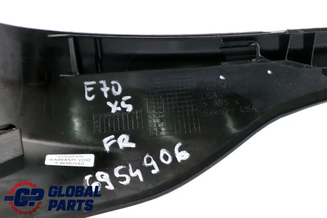 Embellecedor Tapa Entrada Delantera Derecha Alf?izar Interior para BMW E70 con número de pieza 6954906 BMW E70 Embellecedor Tapa Entrada Delantera Derecha Alf?izar Interior - SKU 6954906 - Número de pieza 6954906