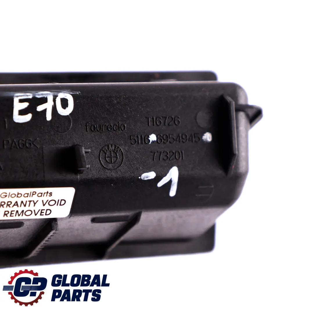 BMW X5 X6 E70 E71 Portacenere Console Centrale Anteriore - SKU 6954945-1 - Numero di parte 6954945