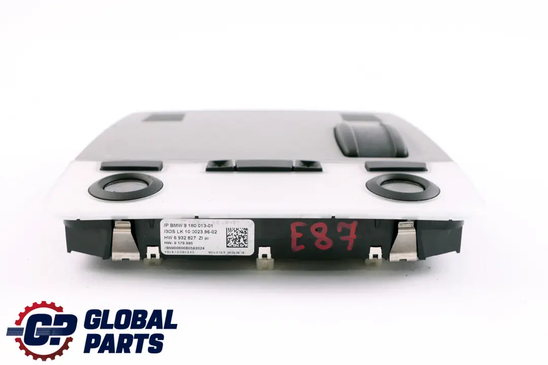 BMW 1 Series E81 E82 E87 E87N LCI Front Switch Unit Roof Light Alaskagrau Grey - SKU 6955276 - Part number 6955276