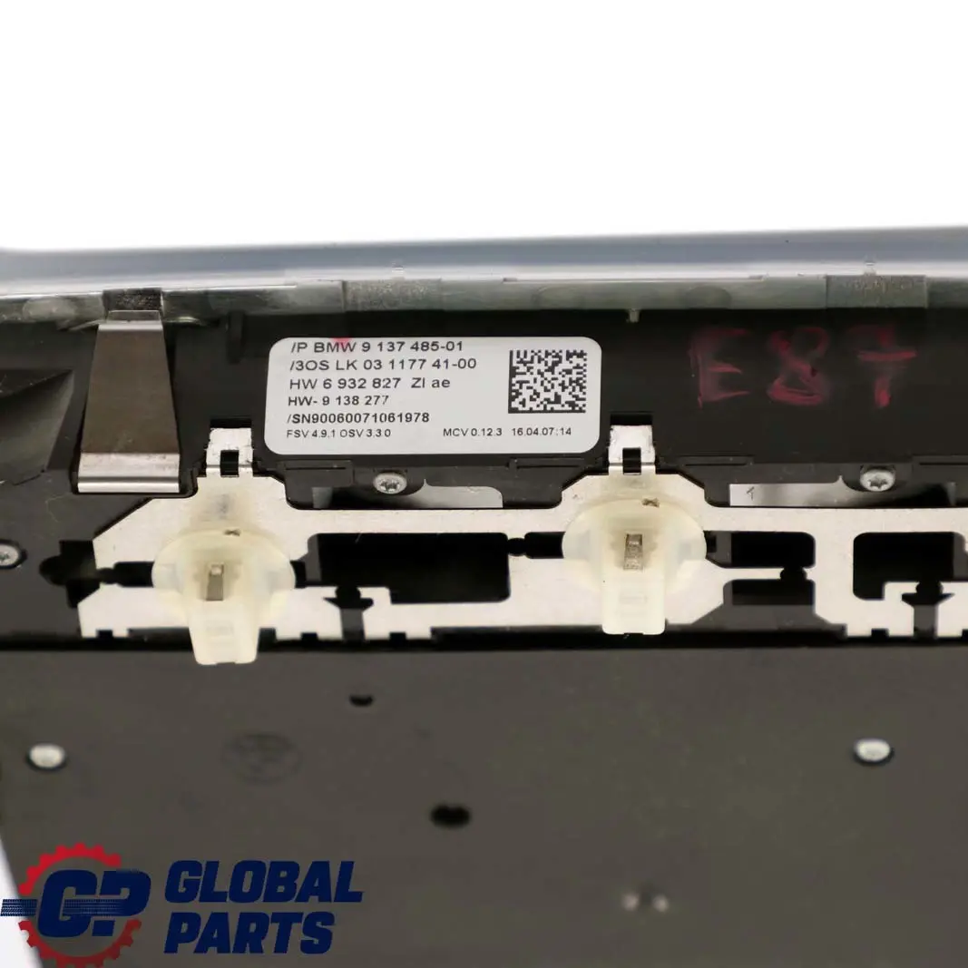 BMW 1 Series E81 E82 E87 E87N LCI Front Switch Unit Roof Light Alaskagrau Grey - SKU 6955276 - Part number 6955276