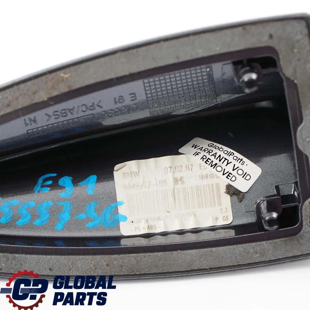 BMW 3 E91 E91N LCI Boitier Vide Antenne de Toit Boitier Mousseux Graphite A22 - SKU 6955557-SG - Numéro de pièce 6955557