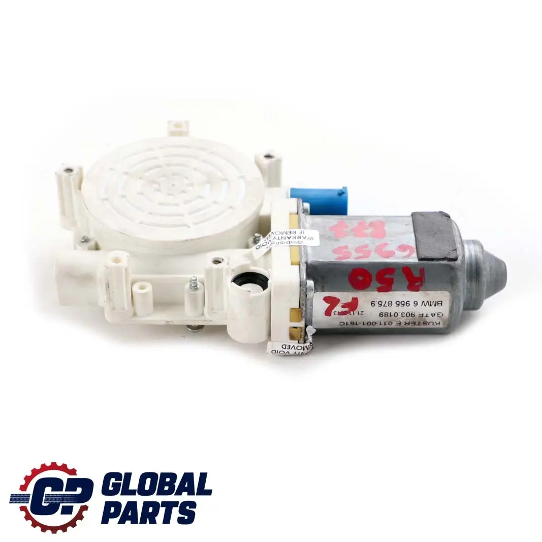 Motore Alzacristalli Porta Anteriore Sinistra Blu per Mini Cooper One R50 R52 R53 con numero di parte 6955875 Mini Cooper One R50 R52 R53 Motore Alzacristalli Porta Anteriore Sinistra Blu - SKU 6955875 - Numero di parte 6955875