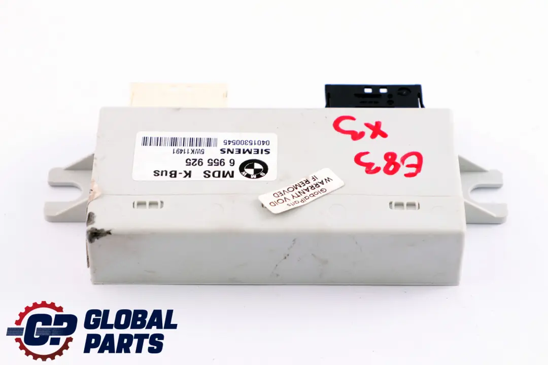 Unità di Controllo Tetto Panoramico Alzabile per BMW X5 E53 X3 E83 con numero di parte 6955925 BMW X5 E53 X3 E83 Unità di Controllo Tetto Panoramico Alzabile - SKU 6955925 - Numero di parte 6955925