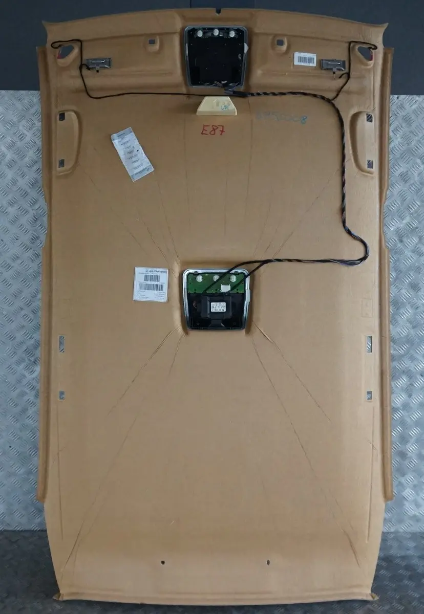 Genuine BMW 1 Series E87 E87N LCI Headlining Roof Lining Beige 7146353 to with Part number 6956008 Genuine BMW 1 Series E87 E87N LCI Headlining Roof Lining Beige 7146353 - SKU 6956008 - Part number 6956008