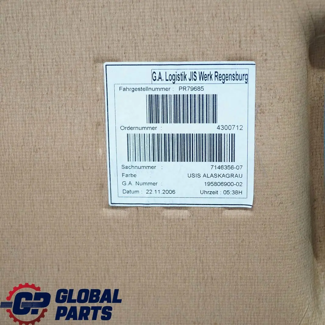 Headlining Lift Up Slide Back Sunroof Alaskagrau Grey 7146356 POLSKA to BMW 1 Series E87 with Part number 6956015 BMW 1 Series E87 Headlining Lift Up Slide Back Sunroof Alaskagrau Grey 7146356 POLSKA - SKU 6956015 - Part number 6956015