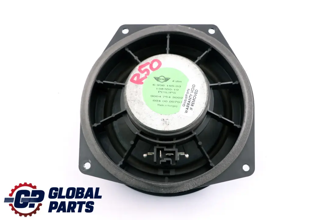 Lautsprecher Vorne Tür 9143271 für Mini Cooper R50 R52 R53 mit Teilenummer 6956165 Mini Cooper R50 R52 R53 Lautsprecher Vorne Tür 9143271 - SKU 6956165 - Teilenummer 6956165