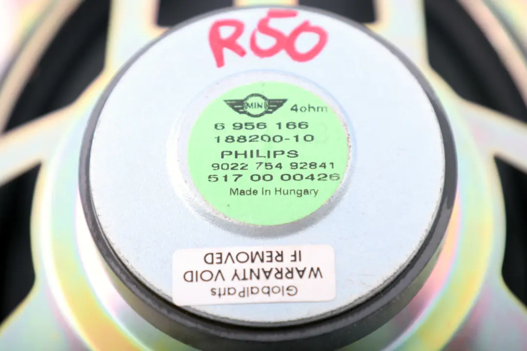 Głośnik Tylny Tył 6513 do Mini Cooper One R50 R53 o numerze 9143270 Mini Cooper One R50 R53 Głośnik Tylny Tył 6513 - SKU 6956166 - Numer Części 9143270