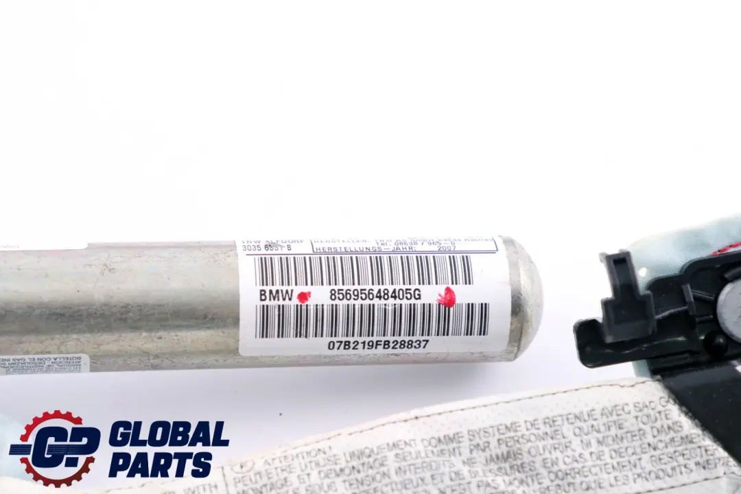 BMW E81 Headliner Head Air Module Roof Curtain Right O/S - SKU 6956484 - Part number 72126956484