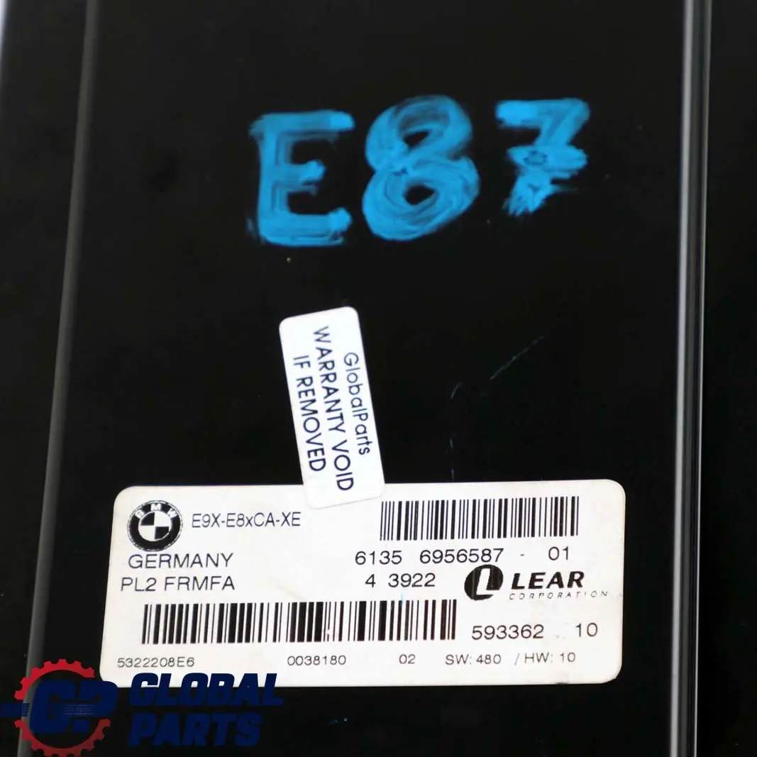 Footwell Xenon Light Control Module Lear FRMFA PL2 to BMW 1 Series E87 with Part number 6956587 BMW 1 Series E87 Footwell Xenon Light Control Module Lear FRMFA PL2 - SKU 6956587 - Part number 6956587