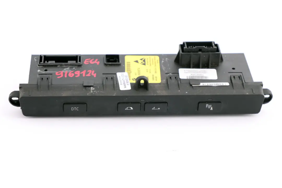 Consola Central Panel Interruptor Control para BMW E64 Cabrio Convertible con número de pieza 6956674 BMW E64 Cabrio Convertible Consola Central Panel Interruptor Control - SKU 6956674 - Número de pieza 6956674