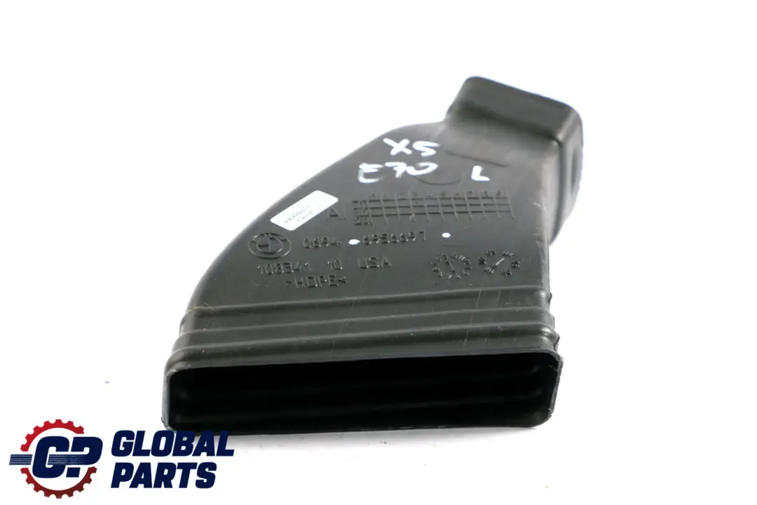 Adaptador conducto De aire cabina trasera izquierda para BMW E70 con número de pieza 6956697 BMW E70 Adaptador conducto De aire cabina trasera izquierda - SKU 6956697 - Número de pieza 6956697
