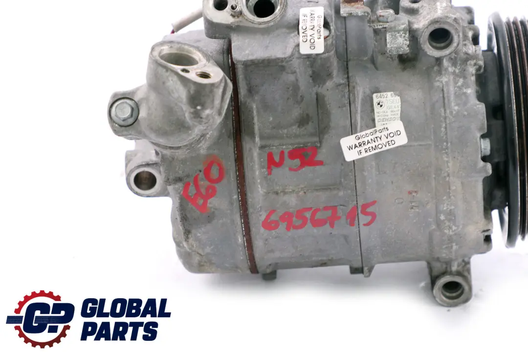 N52 A/C Air Conditioning Compressor Air Con Pump BMW E60 E63 525i 630i - SKU 6956715 - Part number 6956715