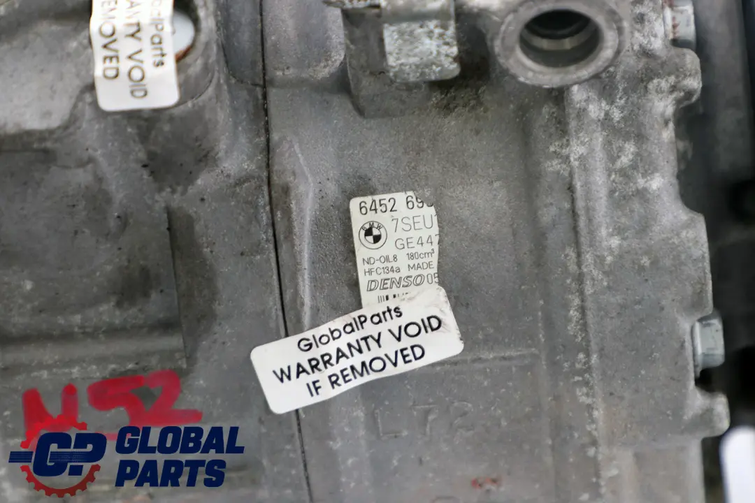 N52 A/C Air Conditioning Compressor Air Con Pump to BMW E60 E63 525i 630i with Part number 6956715 BMW E60 E63 525i 630i N52 A/C Air Conditioning Compressor Air Con Pump - SKU 6956715 - Part number 6956715