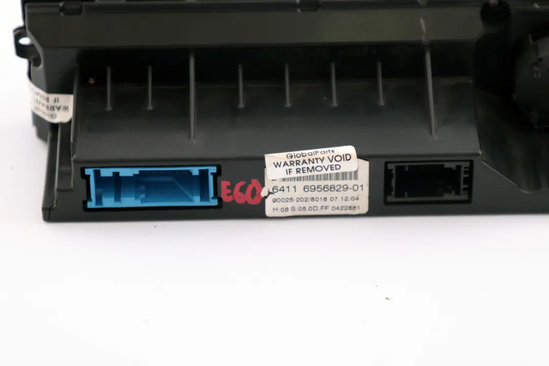 Pannello Unità di Controllo Automatico Alta Aria Condizionata A/C per BMW E60 E63 con numero di parte 6950634 BMW E60 E63 Pannello Unità di Controllo Automatico Alta Aria Condizionata A/C - SKU 6956829 - Numero di parte 6950634