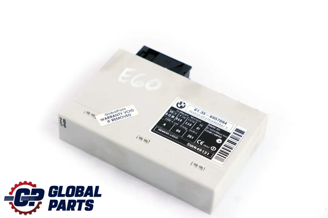 Control Unit Module Passive Go to BMW 5 6 X5 Series E60 E63 E64 E70 with Part number 9134707 BMW 5 6 X5 Series E60 E63 E64 E70 Control Unit Module Passive Go - SKU 6957094 - Part number 9134707