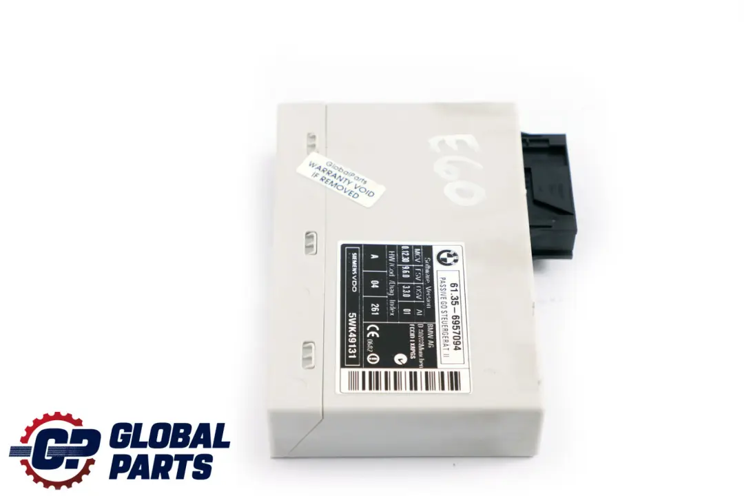 BMW 5 6 X5 Series E60 E63 E64 E70 Control Unit Module Passive Go - SKU 6957094 - Part number 9134707